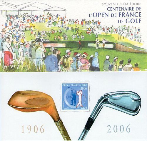 FRANCE BLOC SOUVENIR N 13 CENTENAIRE L OPEN DE FRANCE DE GOLF NEUF SOUS BLISTER 400671084827