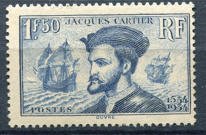 FRANCE TIMBRE N 297 JACQUES CARTIER 121000034367