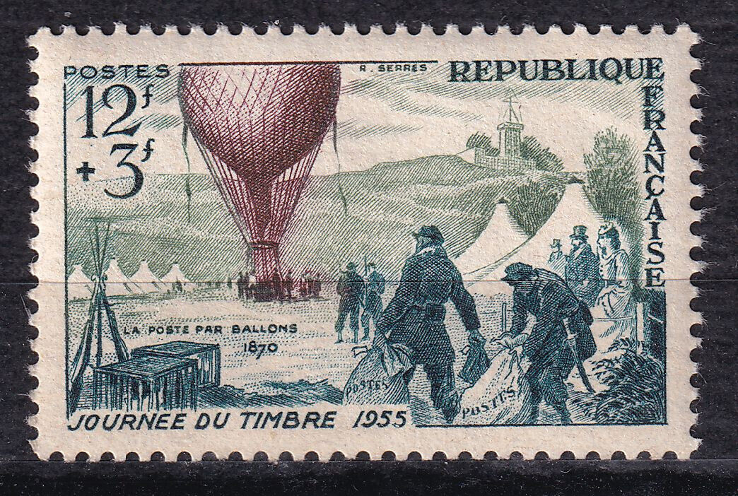 FRANCE TIMBRE NEUF N 1018 DEPART BALLON POSTE PENDANT LE SIEGE DE PARIS 125793822957