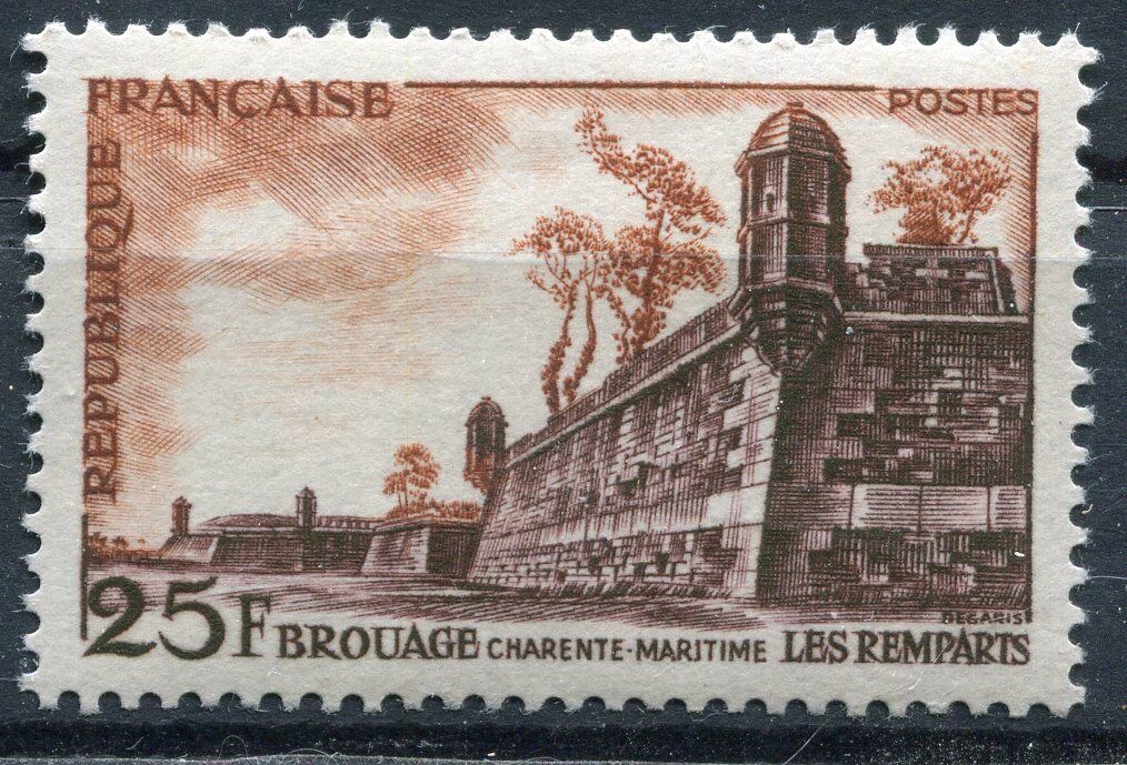 FRANCE TIMBRE NEUF N 1042 REMPARTS DE BROUAGE AUNIS 401548464167