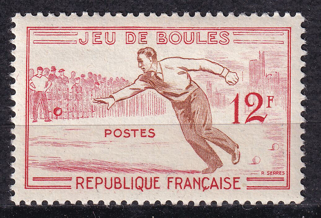 FRANCE TIMBRE NEUF N 1161 JEUX DE BOULES PETANQUE 404185609007