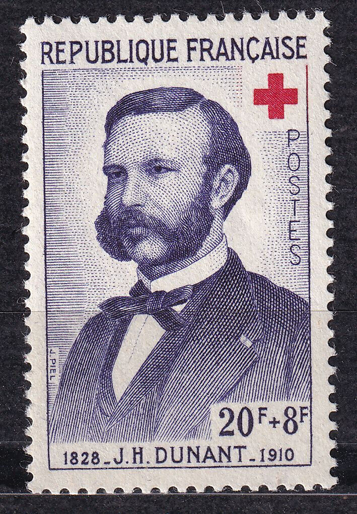 FRANCE TIMBRE NEUF N 1188 J HENRI DUMANT CROIX ROUGE 125800378257