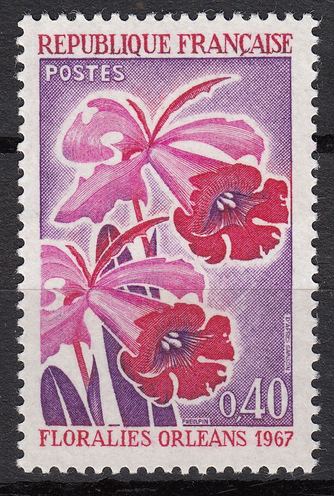 FRANCE TIMBRE NEUF N 1528 ORCHIDEES FLORALIES D ORLEANS 401079422117