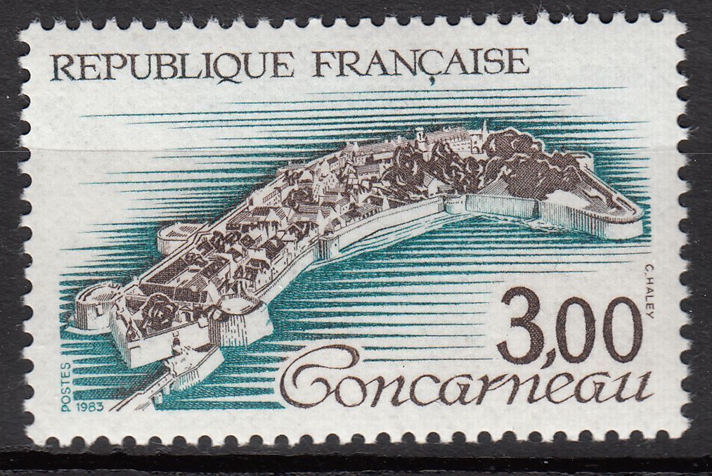 FRANCE TIMBRE NEUF N 2254 CONCARNEAU REMPARTS DE LA VILLE CLOSE 121826562117