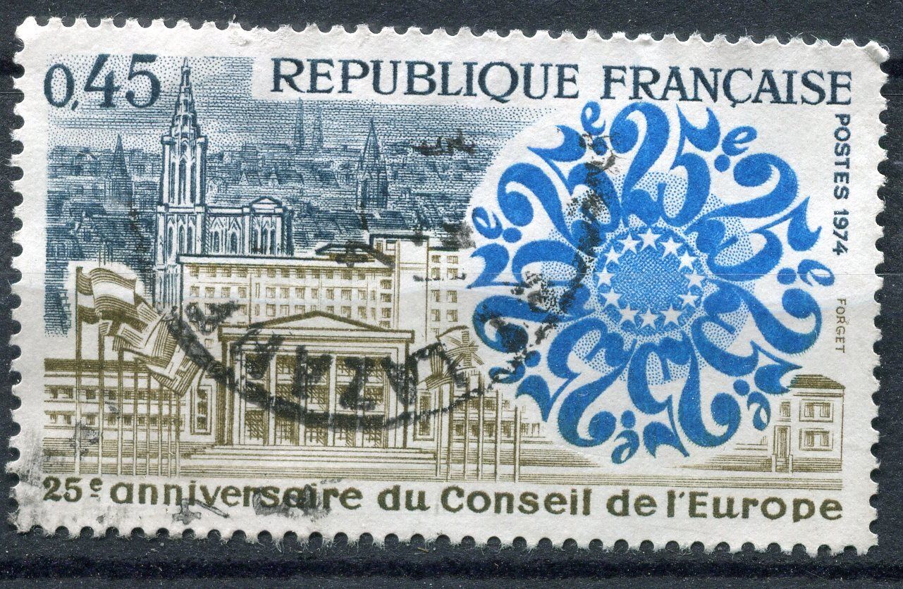 FRANCE TIMBRE OBL N 1792 25 CONSEIL DE L EUROPE 110931780067