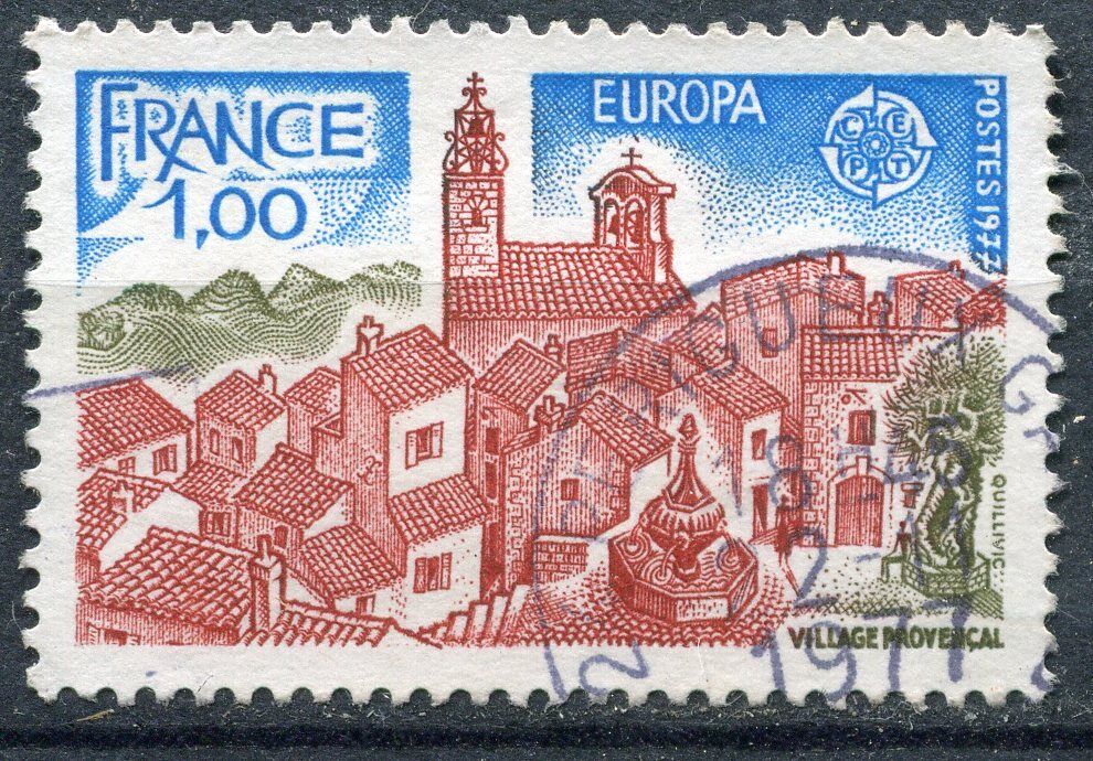 FRANCE TIMBRE OBL N 1928 EUROPA VILLAGE PROVENCAL 110936661587