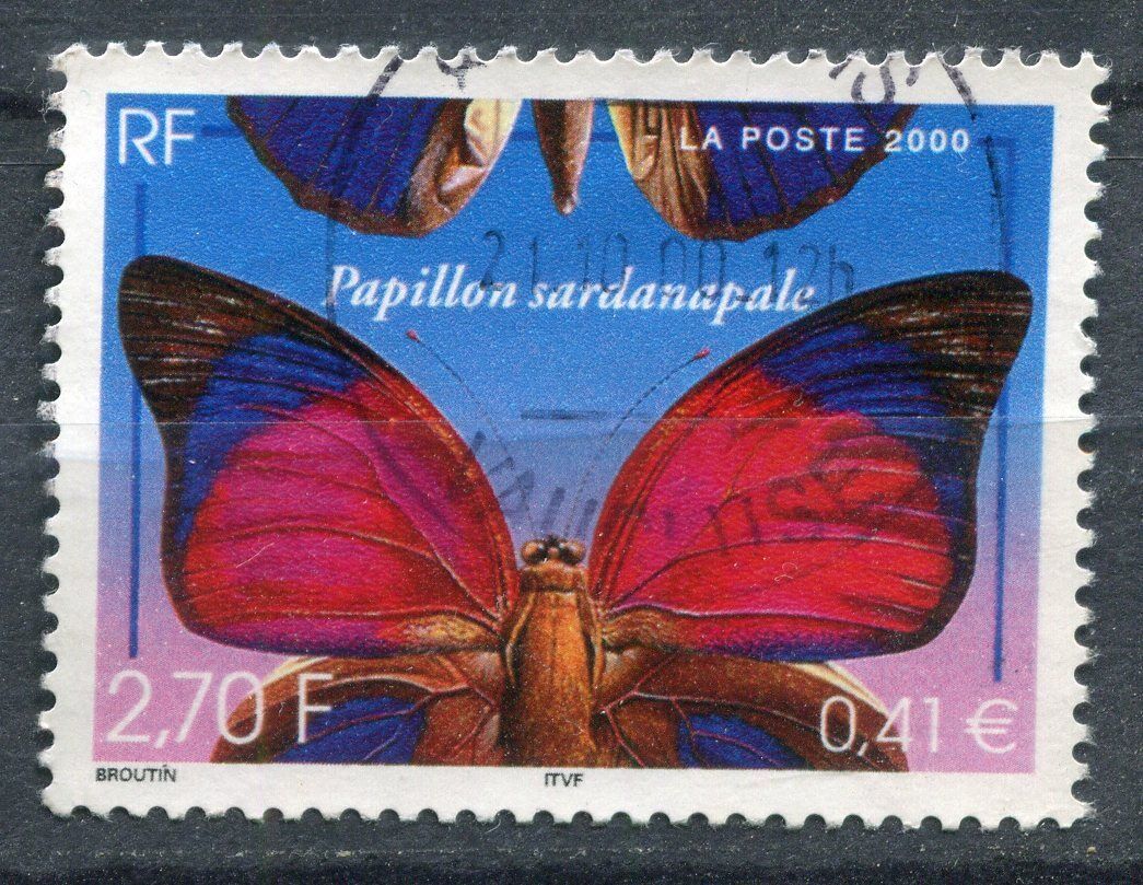 FRANCE TIMBRE OBL N 3332 PAPILLON SARDANAPALE 110931866077