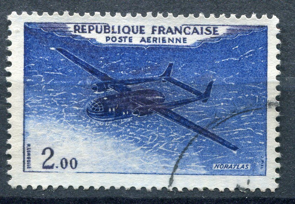 FRANCE TIMBRE OBL N 38 PA NORD AVIATION NORATLAS 110937928387