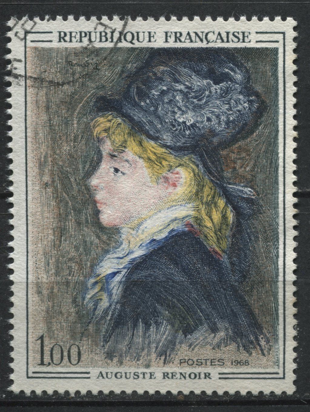 FRANCE TIMBRE OBL N1570 MODELE D AUGUSTE RENOIR 120961686127