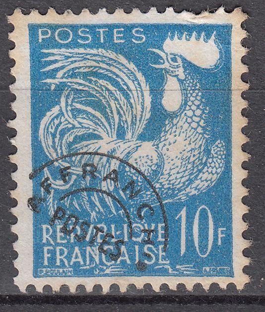 FRANCE TIMBRE PREOBLITERE N 110 OBL TYPE COQ GAULOIS 123574994367