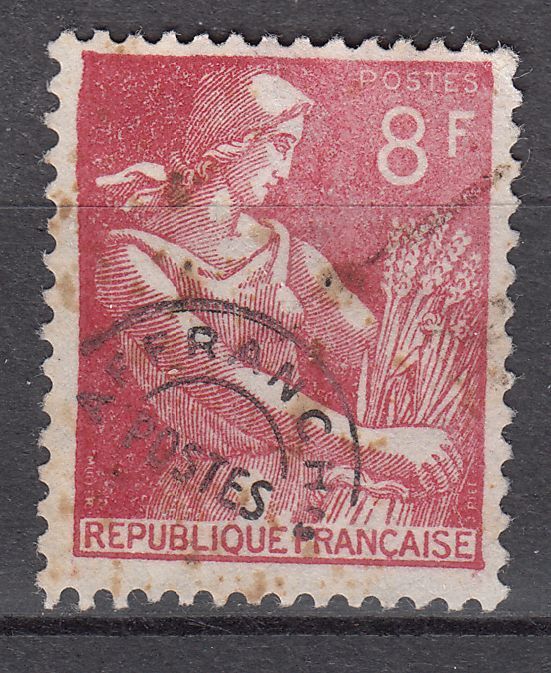 FRANCE TIMBRE PREOBLITERE OBL N 108 TYPE MOISSONNEUSE 123574981557