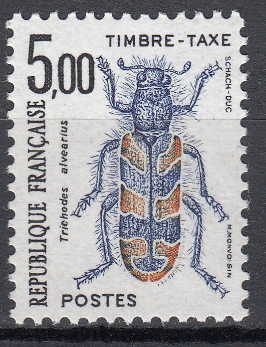 FRANCE TIMBRE TAXE NEUF N 112 INSECT TRICODES ALVEARIUS 122284090267