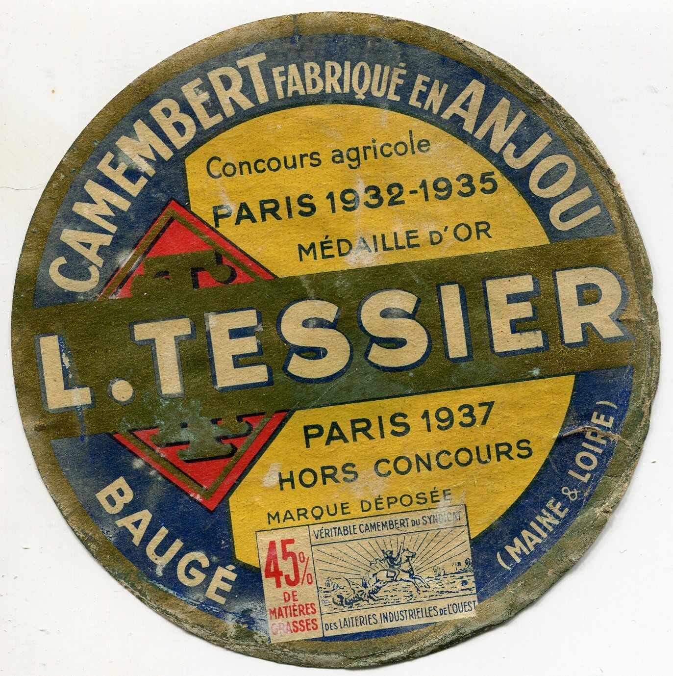 FROMAGE CAMENBERT L TESSIER BAUGE A ANJOU 400875857757