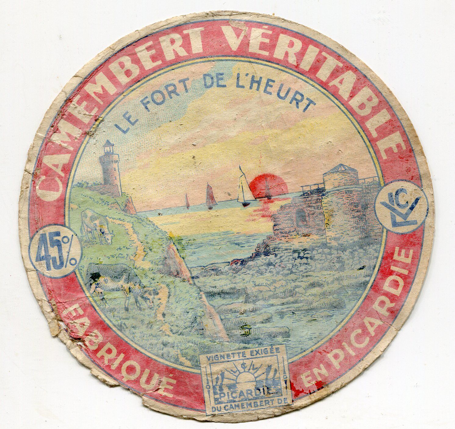 FROMAGE CAMENBERT LE FORT DE L HEURT PHARE BORD DE MER 121585538487