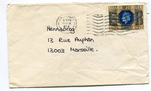 LETTRE SALISBURY A MARSEILLE 1905 1977 SILVER JUBILEE 110613371617