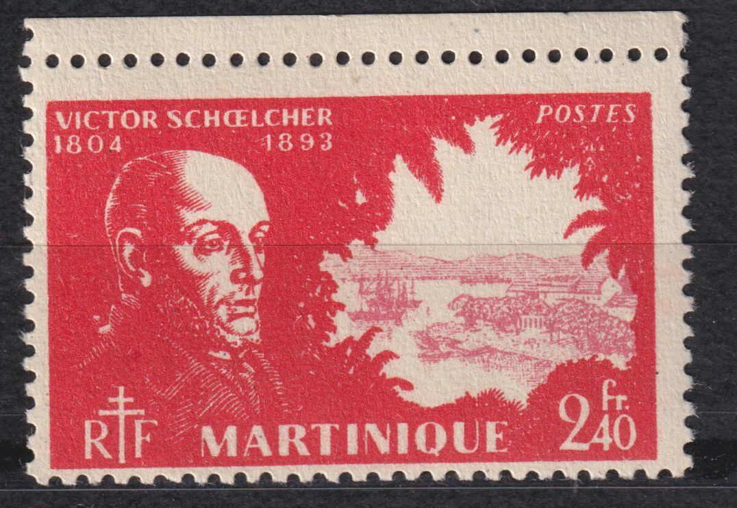 MARTINIQUE TIMBRE COLONIE FRANCE NEUF N 210 VICTOR SCHOELCHER ESCLAVAGE 402977784977