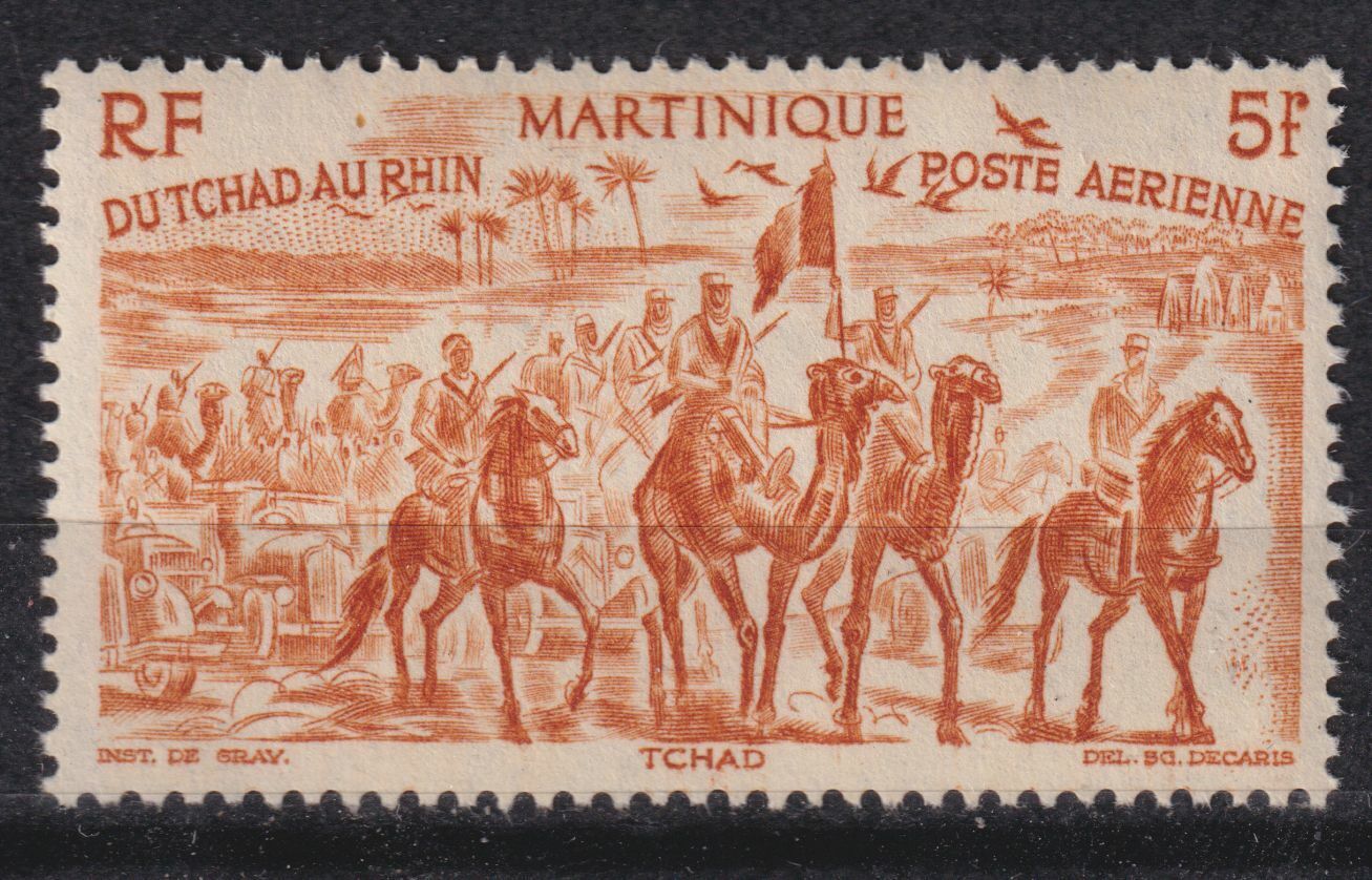 MARTINIQUE TIMBRE COLONIE FRANCE NEUF N 7 TCHAD AU RHIN 124917479237