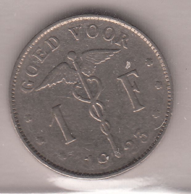 MONNAIE 1 FRANC 1923 BELGIE 401484374537