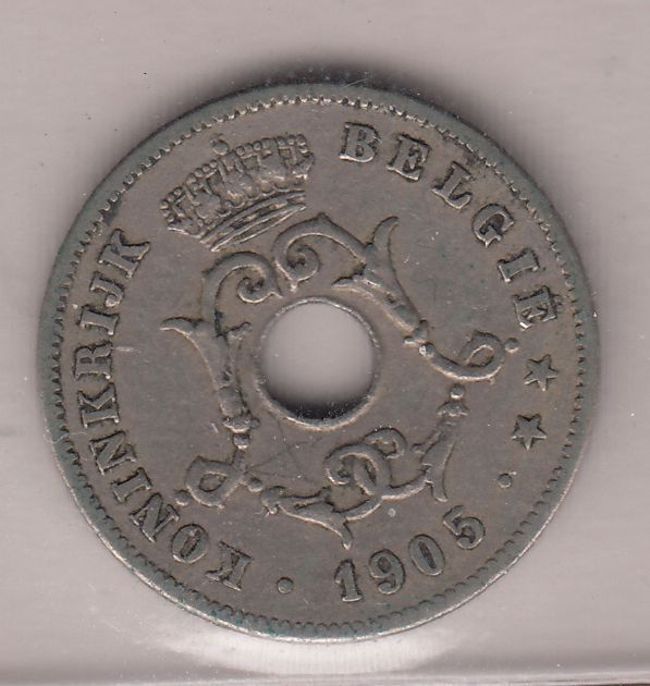 MONNAIE 10 CENT LEOPOLD 1905 BELGIQUE 122937753987