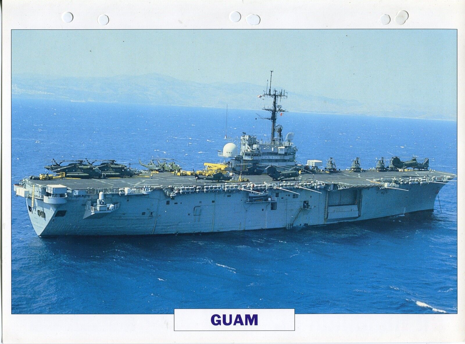 PHOTO BATEAU MILITAIRE 1964 AMERICAIN GUAN BATIMENT AMPHIBIE NAVIRE D ASSAUT 400619882807