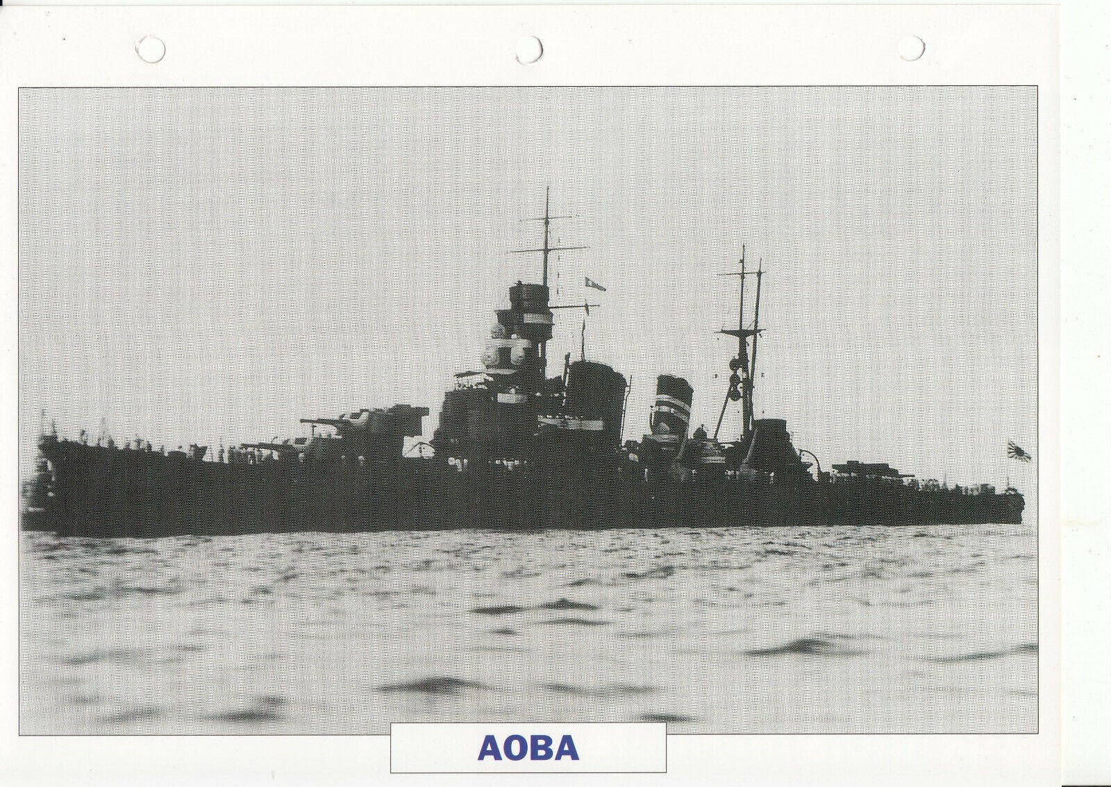 PHOTO BATEAU MILITAIRE CROISEUR AOBA JAPON 1926 123781392227