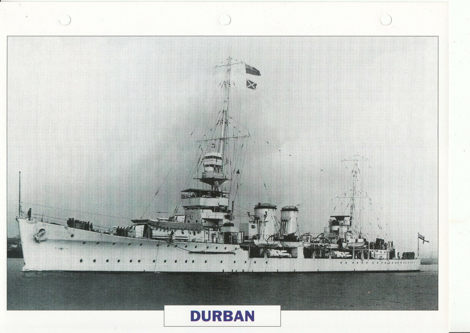 PHOTO BATEAU MILITAIRE CROISEUR DURBAN GRANDE BRETAGNE 1919 401774060937