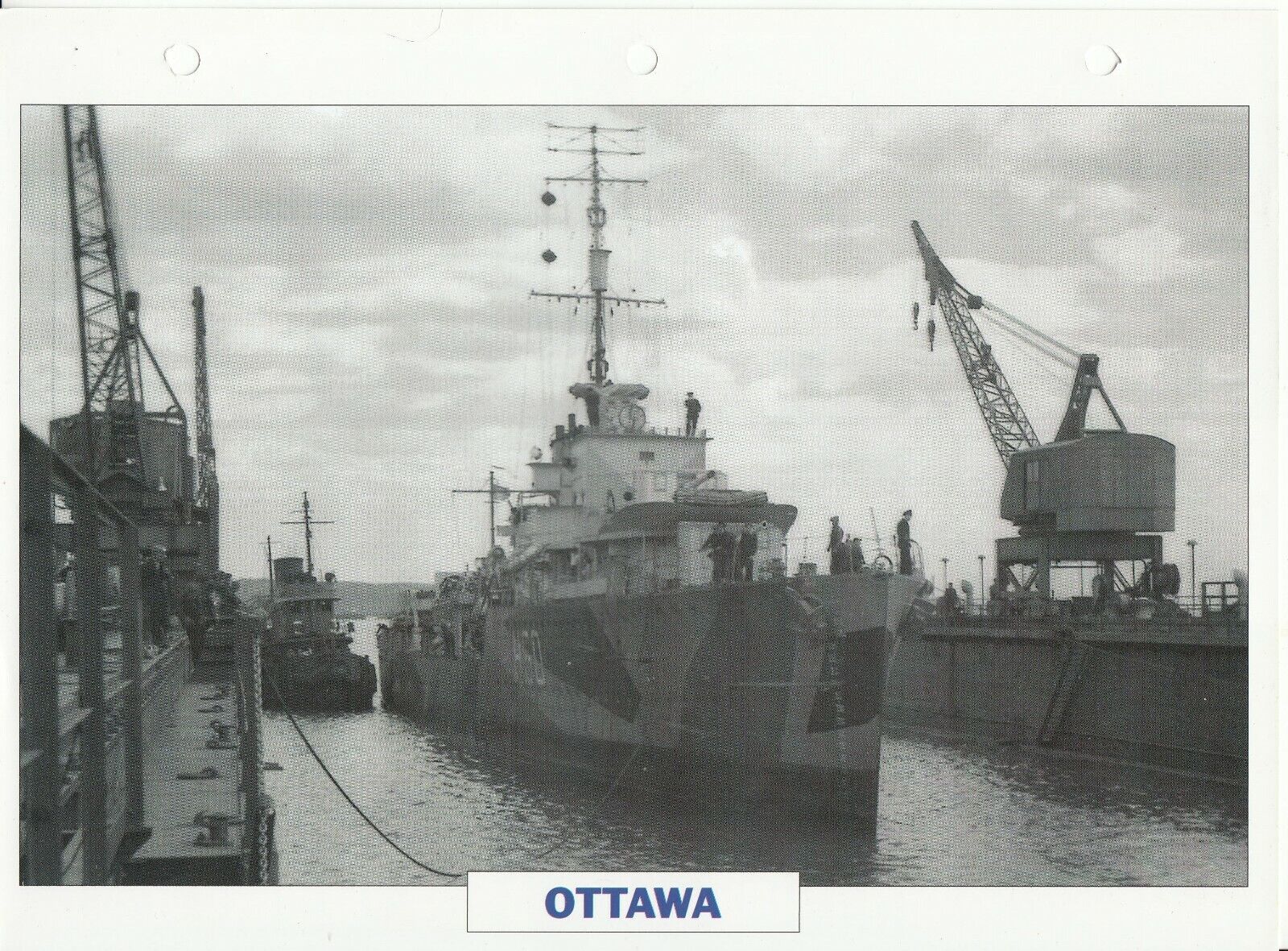 PHOTO BATEAU MILITAIRE DESTROYER OTTAWA CANADA 1931 401767232907