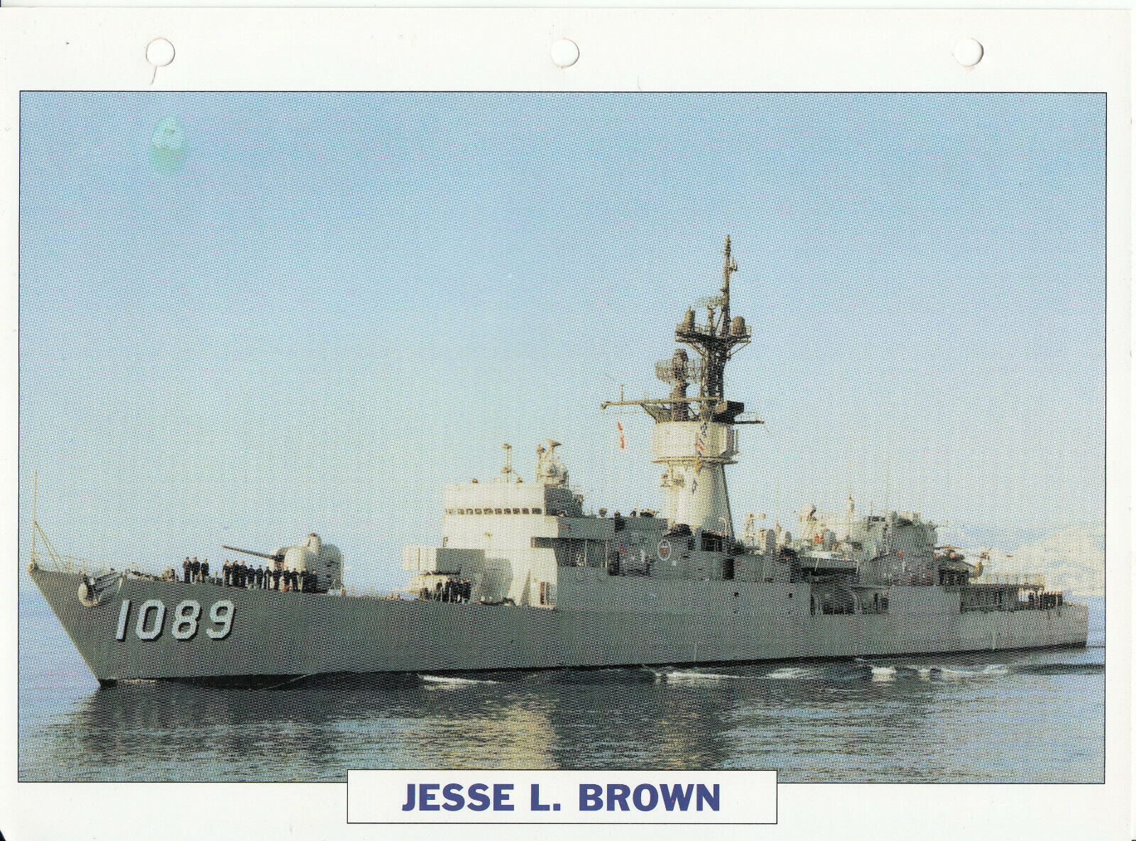 PHOTO BATEAU MILITAIRE FREGATE JESSE L BROWN USA 1972 401783636797