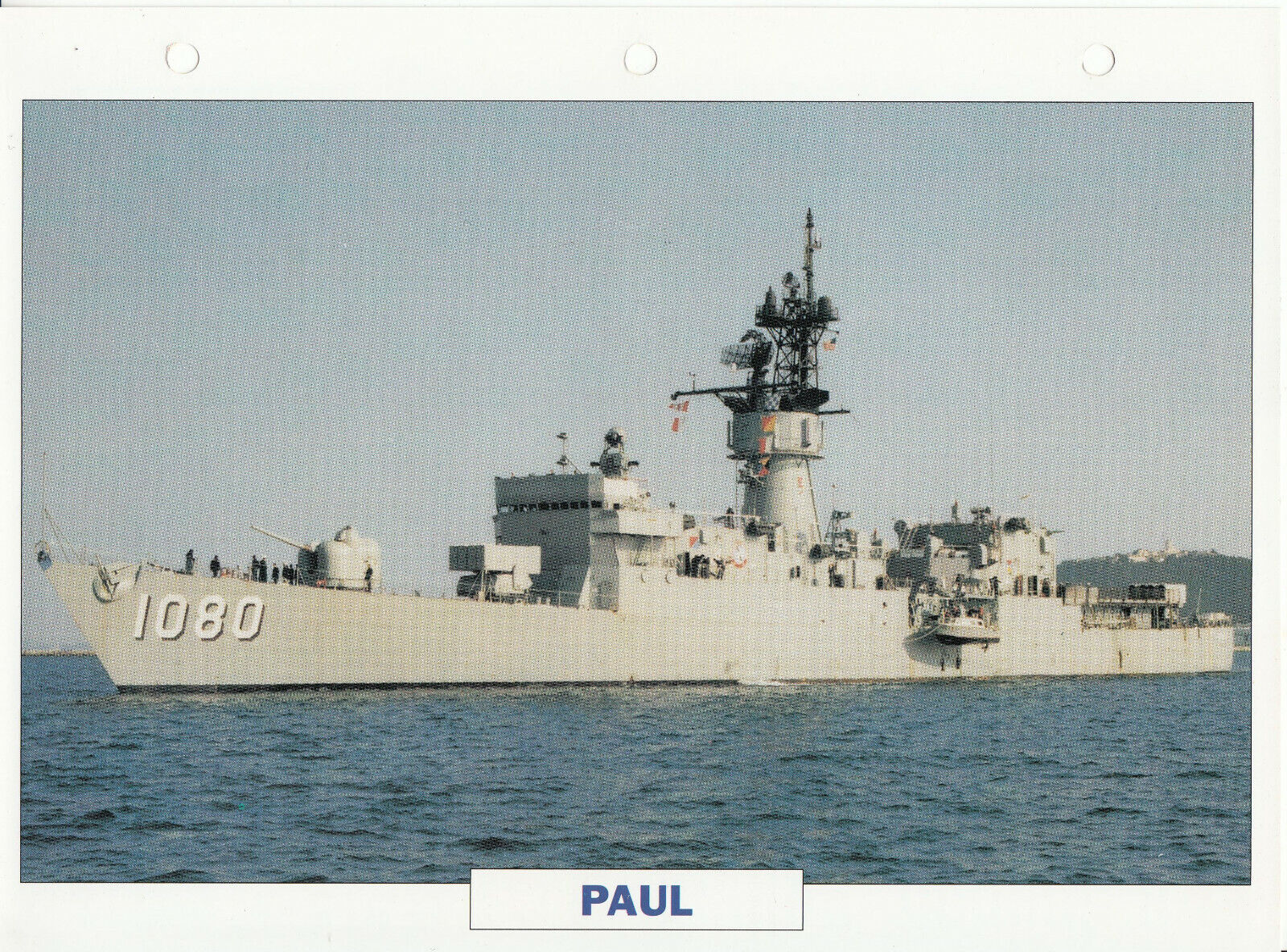 PHOTO BATEAU MILITAIRE FREGATE PAUL USA 1970 401783630087