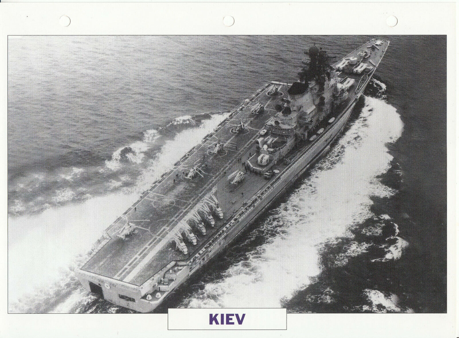 PHOTO BATEAU MILITAIRE PORTE AERONEFS KIEV RUSSIE 1972 401780606407