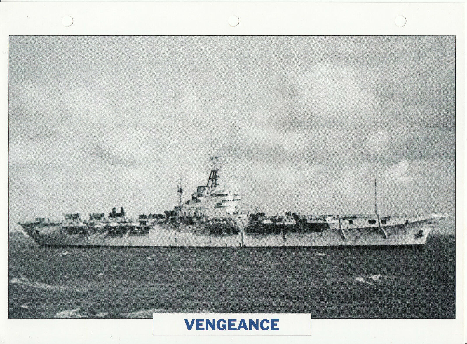 PHOTO BATEAU MILITAIRE PORTE AVIONS VENGEANCE GRANDE BRETAGNE 1944 401780606417