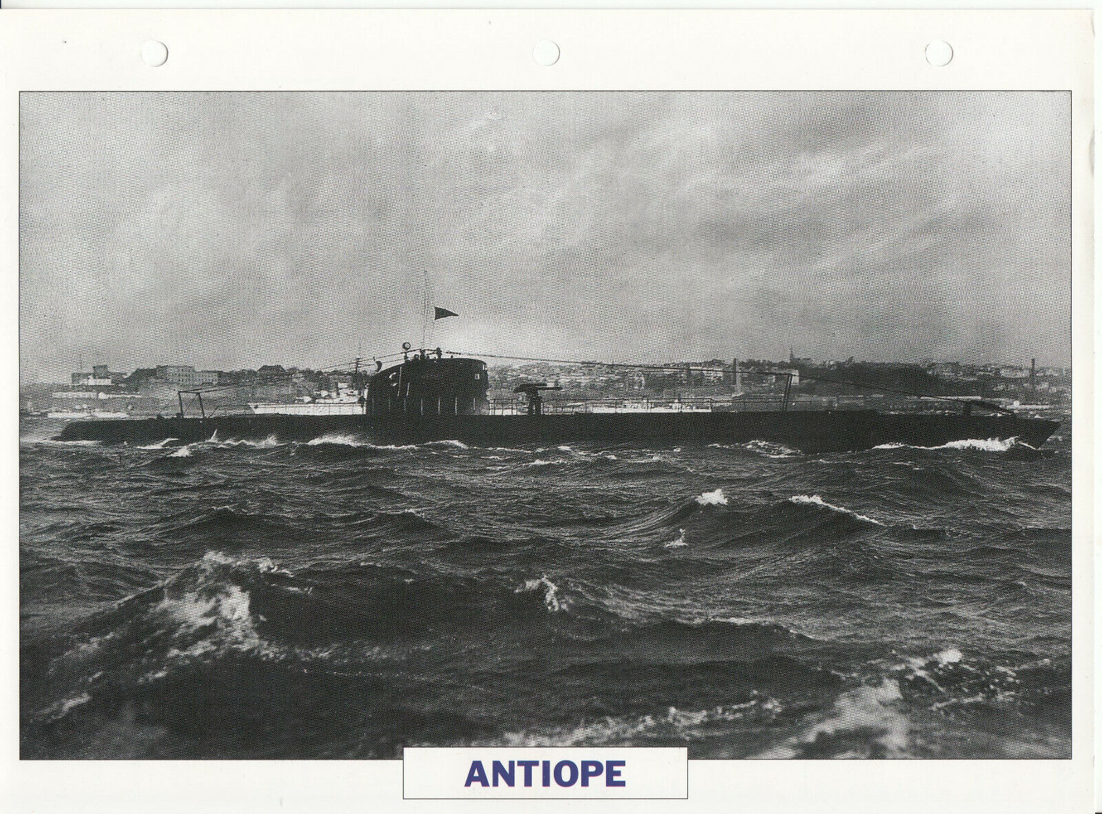 PHOTO BATEAU MILITAIRE SOUS MARIN ANTIOPE FRANCE 1930 401771439337