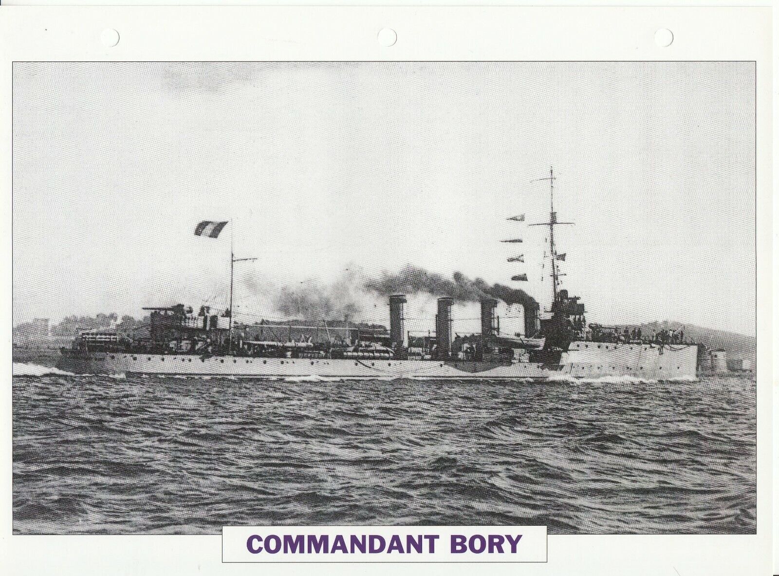 PHOTO BATEAU MILITAIRE TORPILLEUR COMMANDANT BORY FRANCE 1912 401767842367