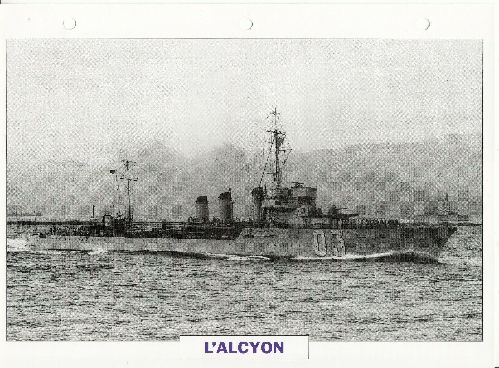 PHOTO BATEAU MILITAIRE TORPILLEUR L ALCYON FRANCE 1926 123768034217