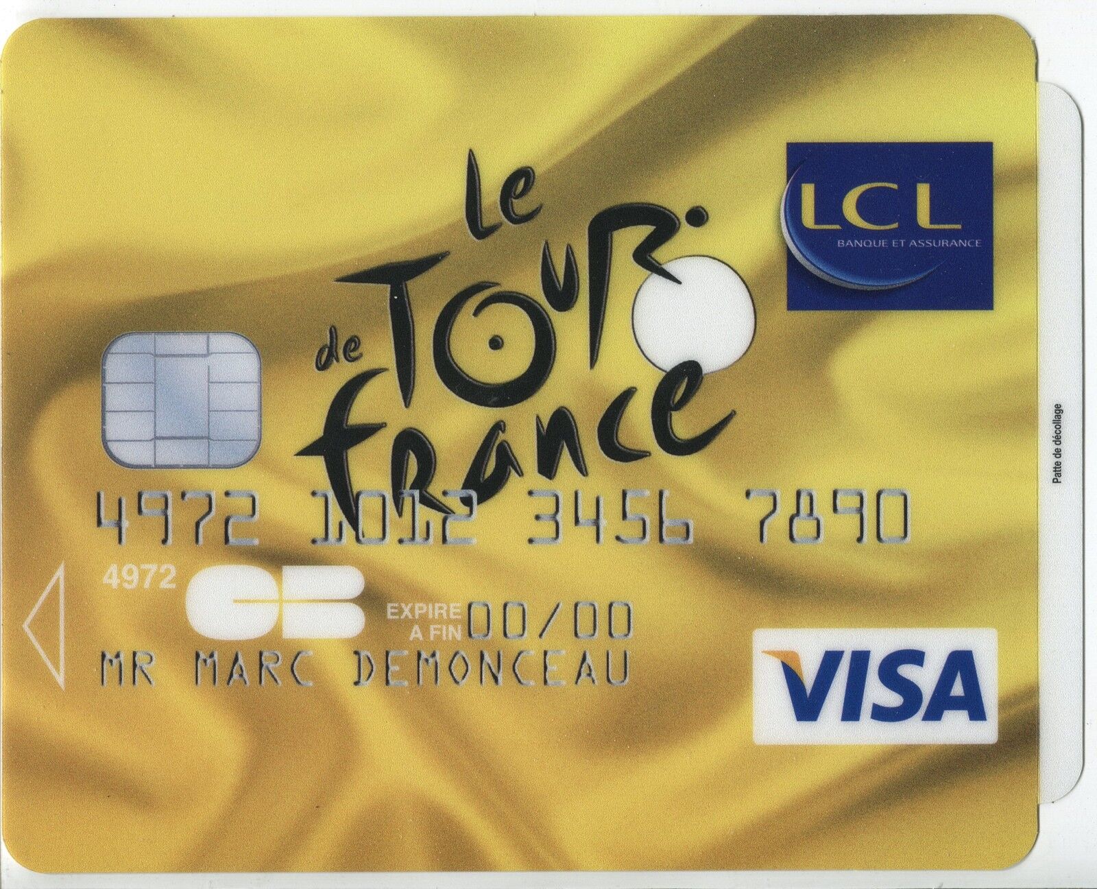 TAPIS DE SOURIS COLLECTOR LCL TOUR DE FRANCE CARTE BANCAIRE VOIR DESCRIPTIF 120882768617