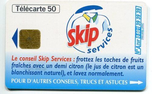 TELECARTE 50 SKIP SERVICES 110620815507