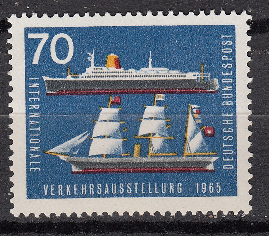 TIMBRE ALLEMAGNE NEUF N 345 TRANSPORT BATEAUX 122297628057