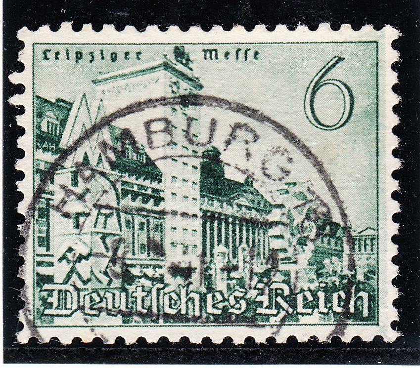 TIMBRE ALLEMAGNE OBL N 664 UN GRATTE CIEL DE L AUGUSTUSPLATZ 401181217017