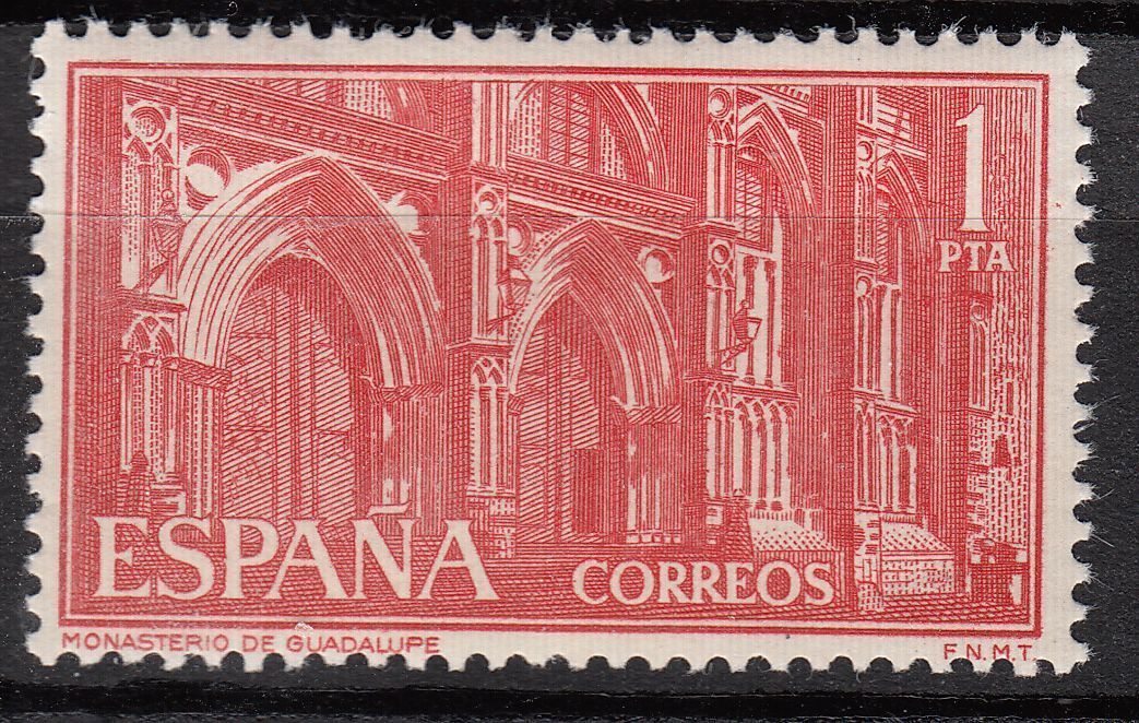 TIMBRE ESPAGNE NEUF N 941 MONASTERE DE GUADALUPE LE PORTAIL 121844799627