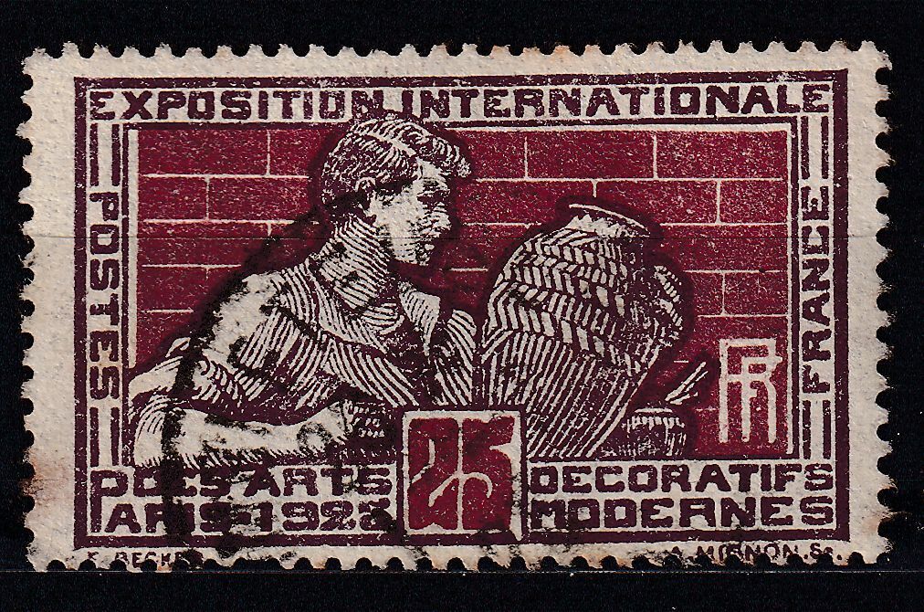 TIMBRE FRANCE OBLITERE N 212 EXPOSITION INTERNATIONALE PARIS 1925 125295019327