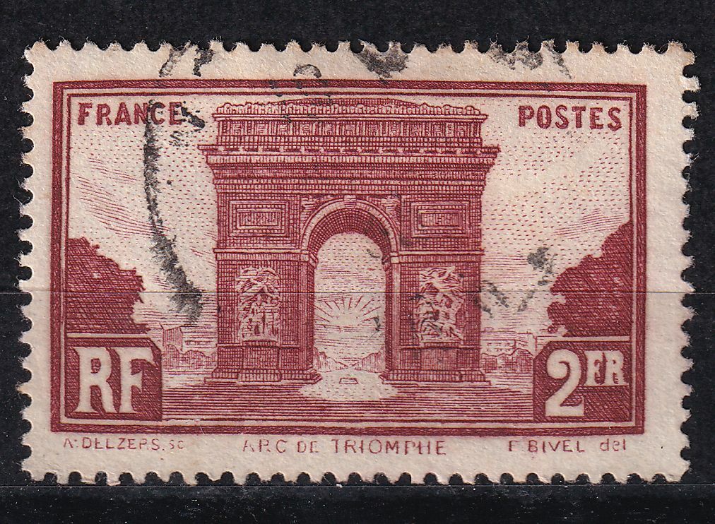 TIMBRE FRANCE OBLITERE N 258 ARC DE TRIOMPHE DE L ETOILE 125276531757