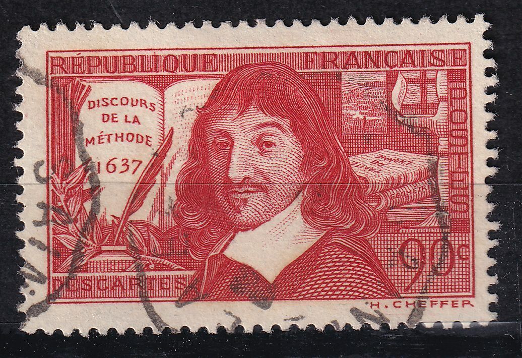 TIMBRE FRANCE OBLITERE N 342 RENE DESCARTES DIT CARTESIUS 125295016817