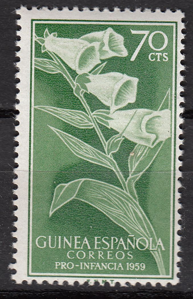 TIMBRE GUINE ESPAGNE NEUF N FLEUR 121927301157