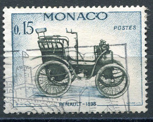 TIMBRE MONACO N 563 RENAULT 1898 121314345667