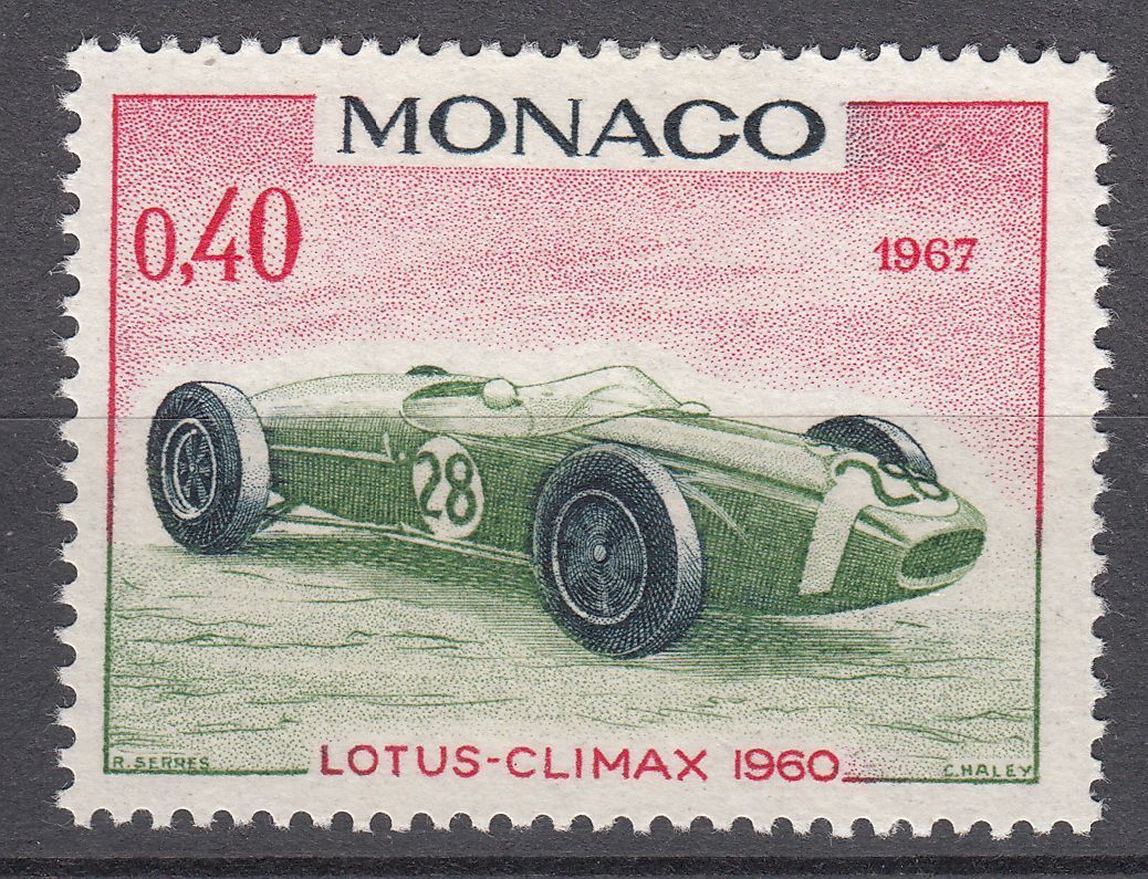 TIMBRE MONACO NEUF N 716 VOITURE DE VAINQUEURS GRAND PRIX LOTUS CLIMAX 1960 401558296507