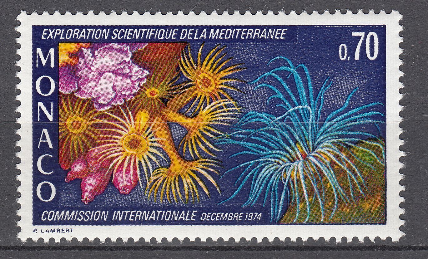 TIMBRE MONACO NEUF N 982 MISSION SCIENTIFIQUE MEDITERRANEE ANEMONES DE MER 401589861897