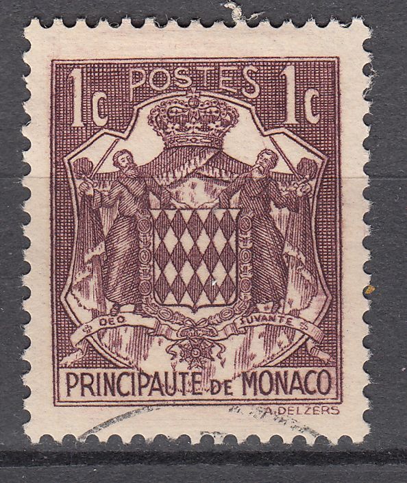 TIMBRE MONACO OBL N 154 ARMOIRIES 123404115507