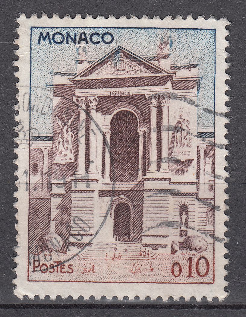 TIMBRE MONACO OBL N 539 FAUNE ET FLORE PORTE DU MIUSEE OCEANOGRAPHIQUE 123493288077