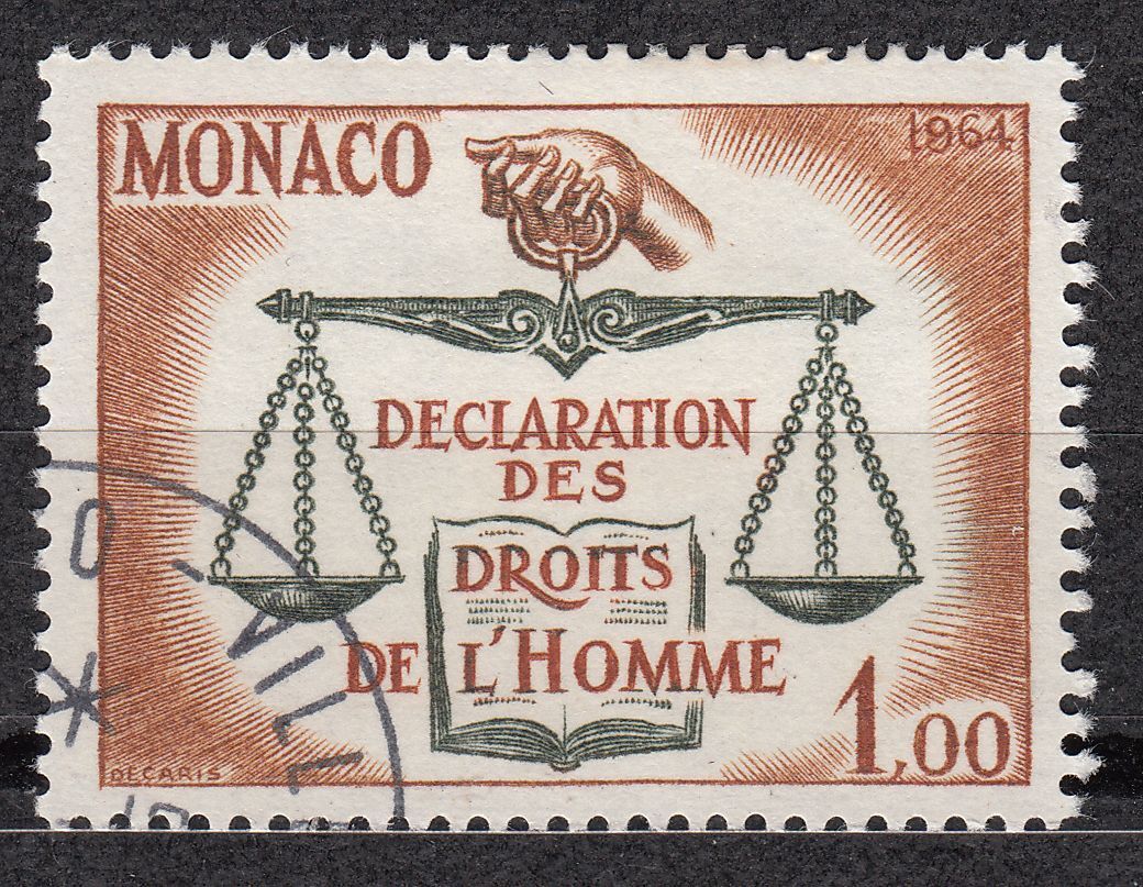 TIMBRE MONACO OBL N 661 DECLARATION DES DROITS DE L HOMME 401548465267