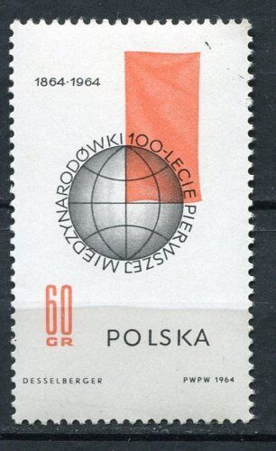 TIMBRE POLSKA CENTENAIRE DE LA 1 INTERNATION SOCIALISTE 110642050207